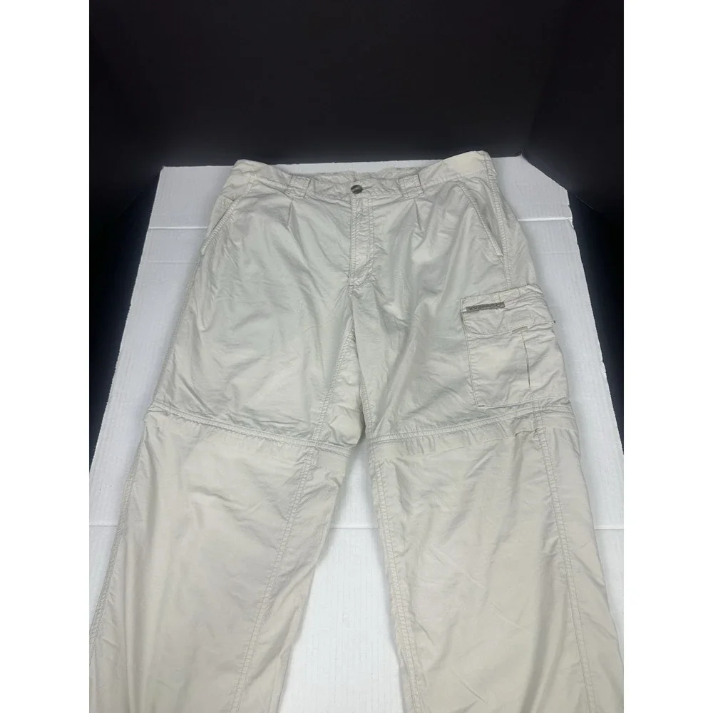 ExOfficio Pants Mens 36x31 Beige Convertible Zip-Off Hiking Outdoor Cargo Trail